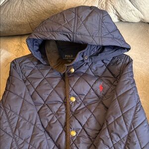 Polo by Ralph Lauren Kids Hooded Quilted Jacket - Dark Blue